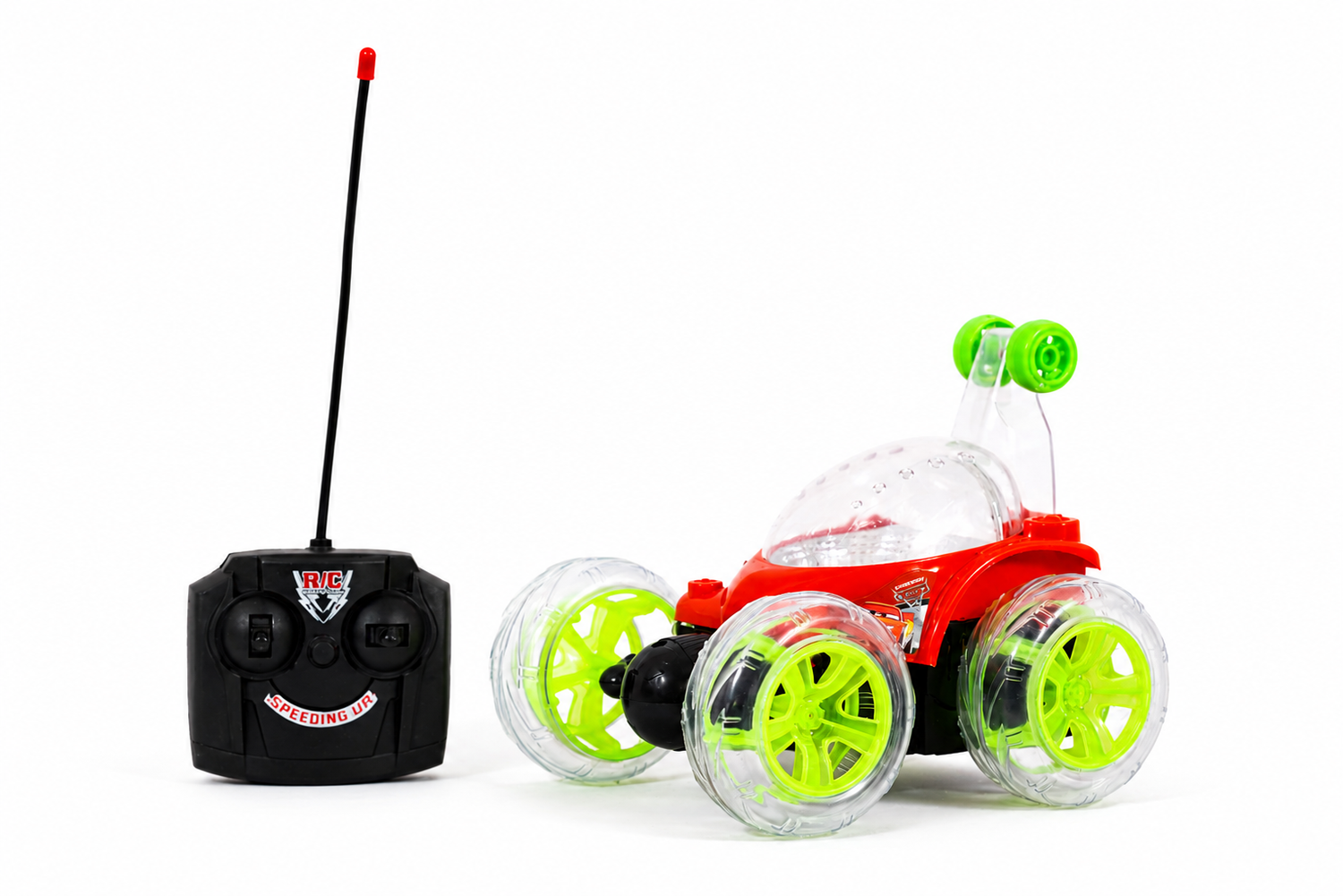 Rotating Rolling Rechargeable Car Toy Comes with USB Charging Cable,Power Source: Lithium Rechargeable Battery for Car(Included)&2xAA Battery for Remote Controller Not Included