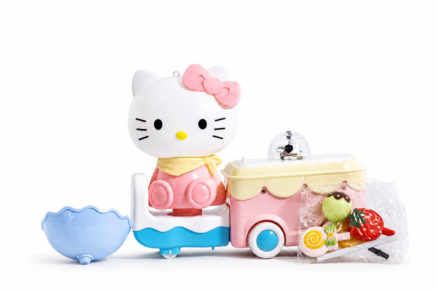 Candy Mini Shopping Cart Toy | Pretend Play Grocery Cart Set with Sweet Treat Accessories for Kids, Boys & Girls