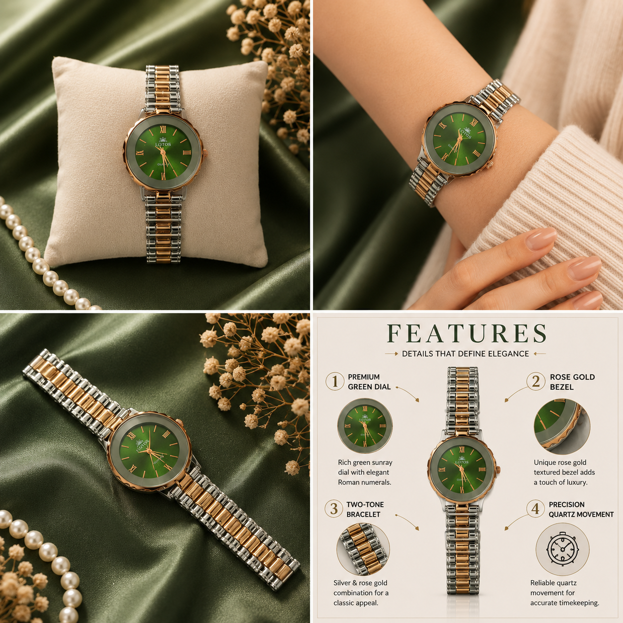 LOTOS Women's Premium Analog Watch