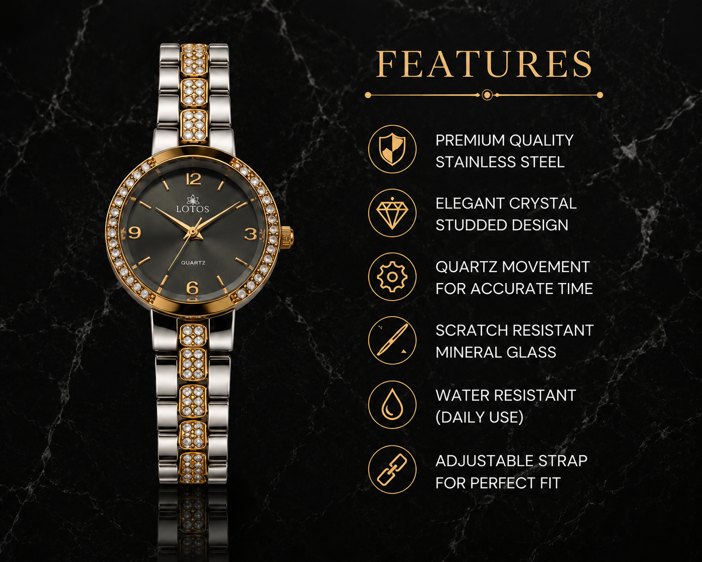LOTOS Women's Premium Analog Watch
